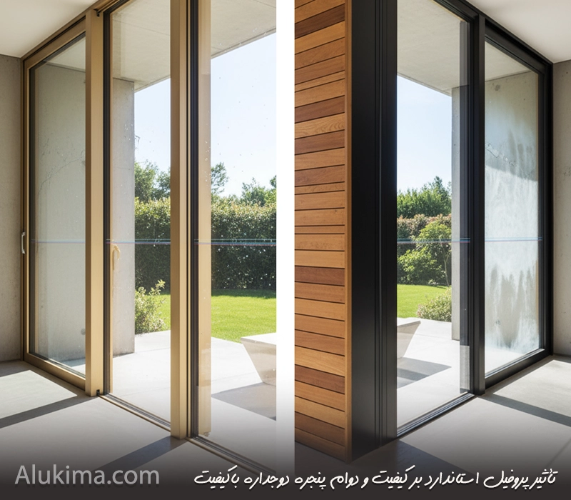 تأثیر پروفیل بر کیفیت و دوام پنجره دوجداره