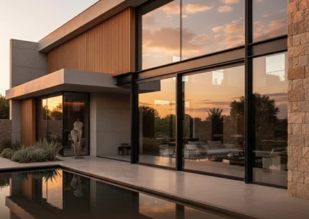 پنجره لیفت اسلاید ۴۰۰ کیلوگرم | نوآوری مهندسی برای قدرت و زیبایی در معماری مدرن