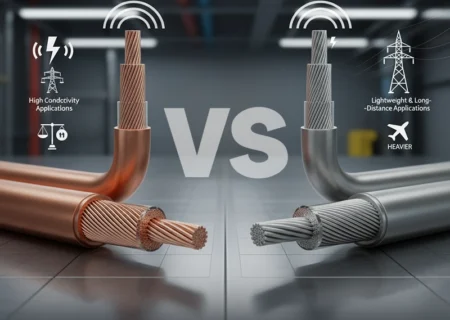 مقایسه رسانایی الکتریکی آلومینیوم و مس