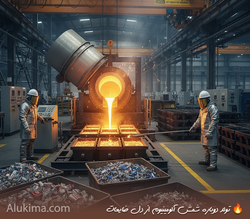 تولید شمش آلومینیوم از ضایعات و بازیافت صنعتی