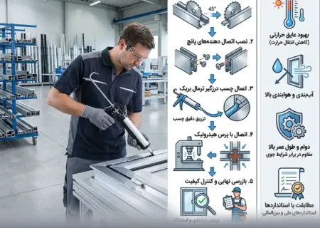 چسب ترمال بریک؛ راز آب‌بندی و استحکام پنجره‌های آلومینیومی